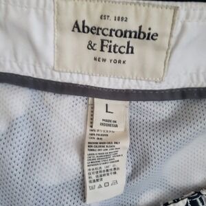 Vtg Y2k Navy Floral Abercrombie‎ & Fitch Swimming Trunks
